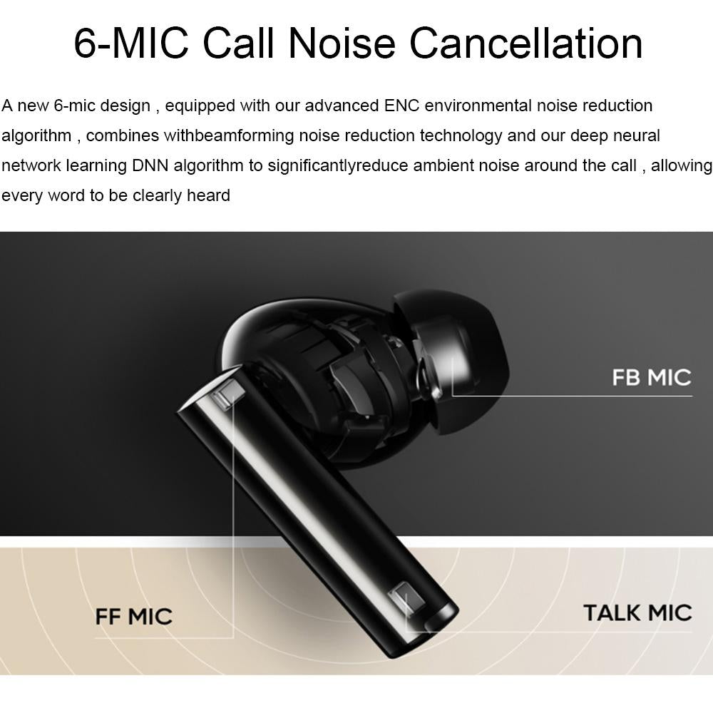 Wireless Bluetooth Earphones with 3d Spatial Sound and Active Noise Reduction - Black 9