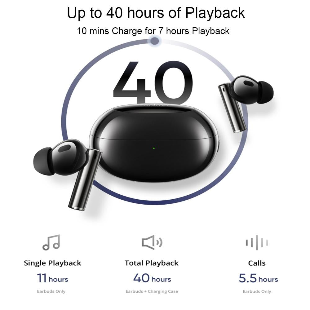 Wireless Bluetooth Earphones with 3d Spatial Sound and Active Noise Reduction - Black 10