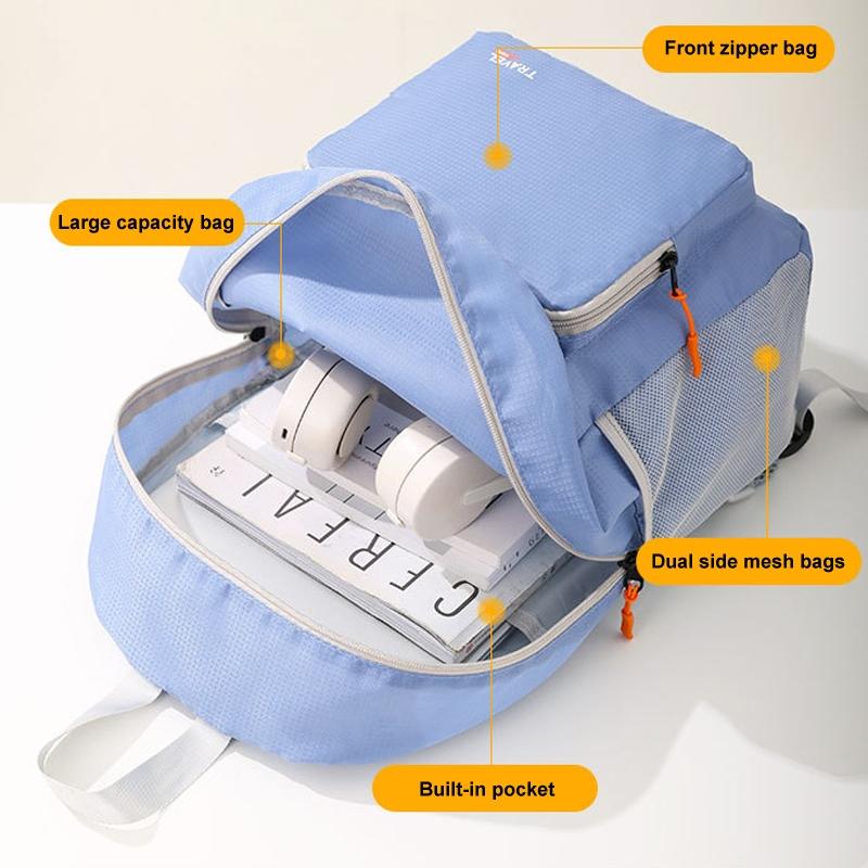 Foldable Sports Backpack For Mountaineering - Black 7