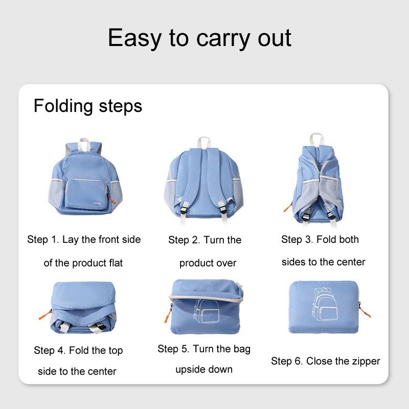 Foldable Sports Backpack For Mountaineering - Black 10