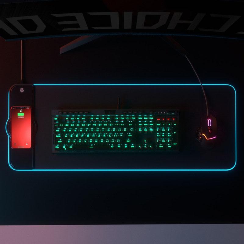 Wireless Charging Rgb Mouse Pad - Colourful 8