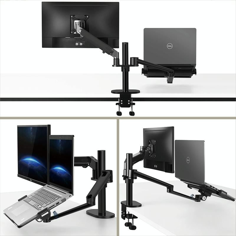 Adjustable Desktop Stand for 17-32 and 12-17 Monitors - Aluminum - Silver 7