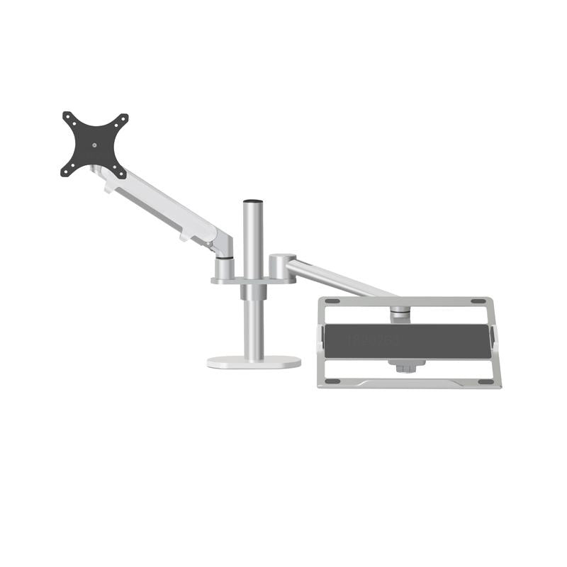 Adjustable Desktop Stand for 17-32 and 12-17 Monitors - Aluminum - Silver 9