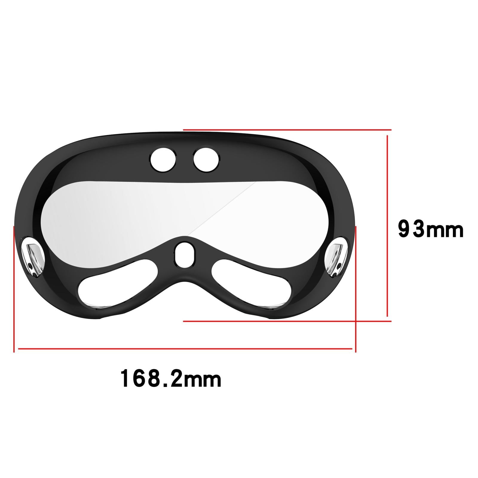 Vr Case for Apple Vision Pro - Electroplated Tpu - Black 9