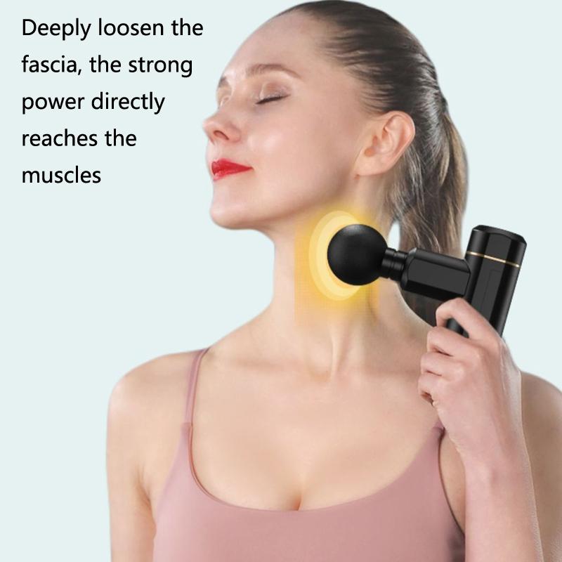Portable Electric Muscle Massager For Neck And Body - Green 8