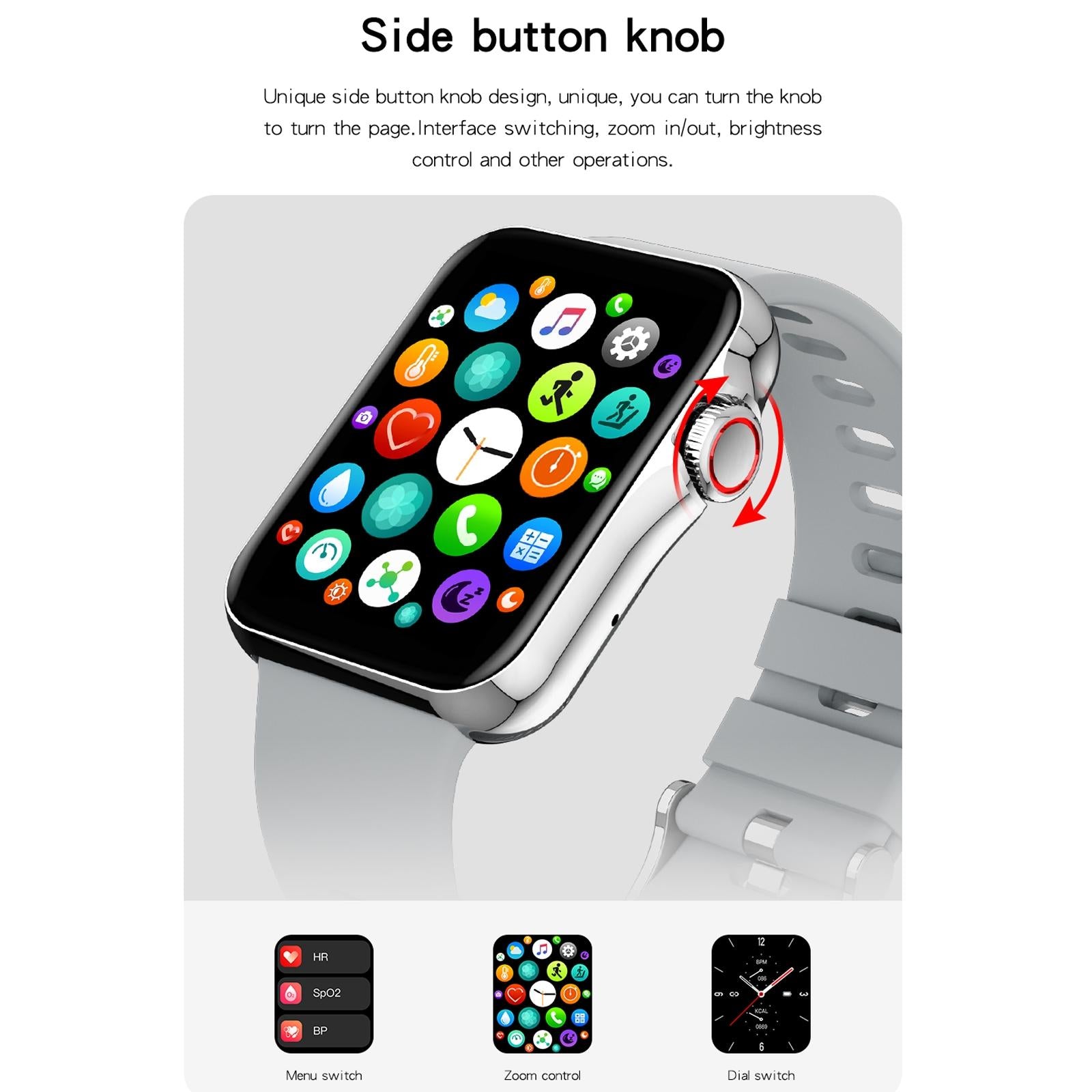 1.6 Inch Waterproof Smart Watch With Ips Colour Screen Sport Sleep Heart Rate Monitoring - Blue 15