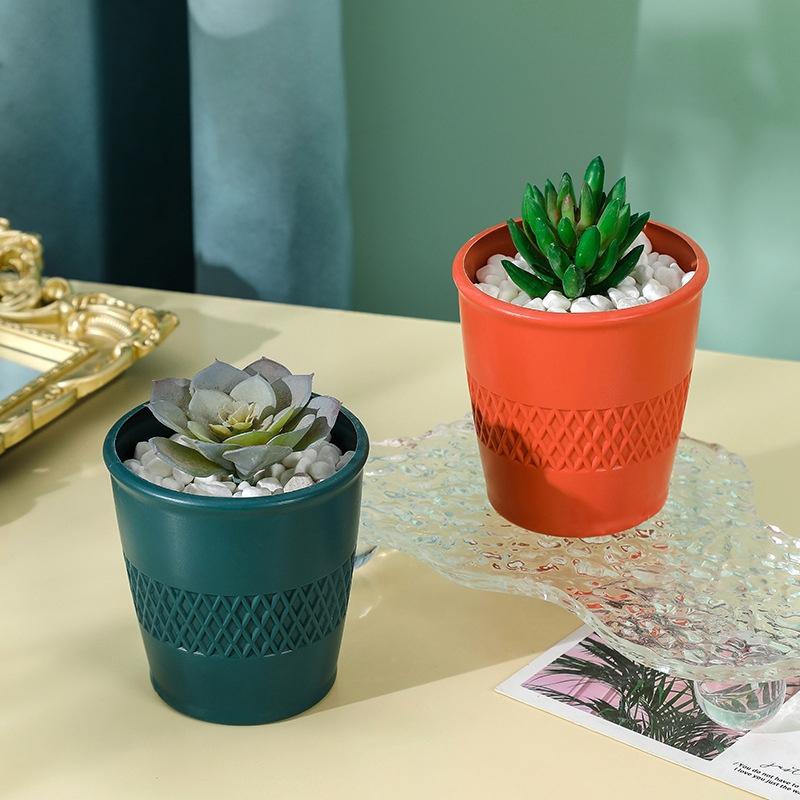 Versatile Hydroponic Flower Pot for Wet and Dry Arrangements - Rose Pink 5