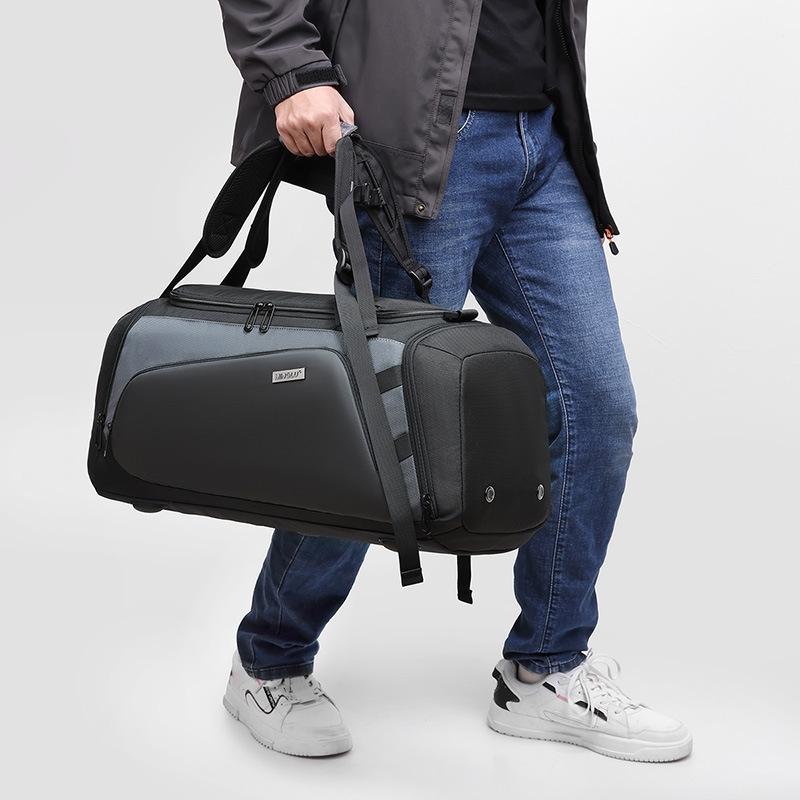 Separate Wet / Dry Large Gym Bag - Black 4