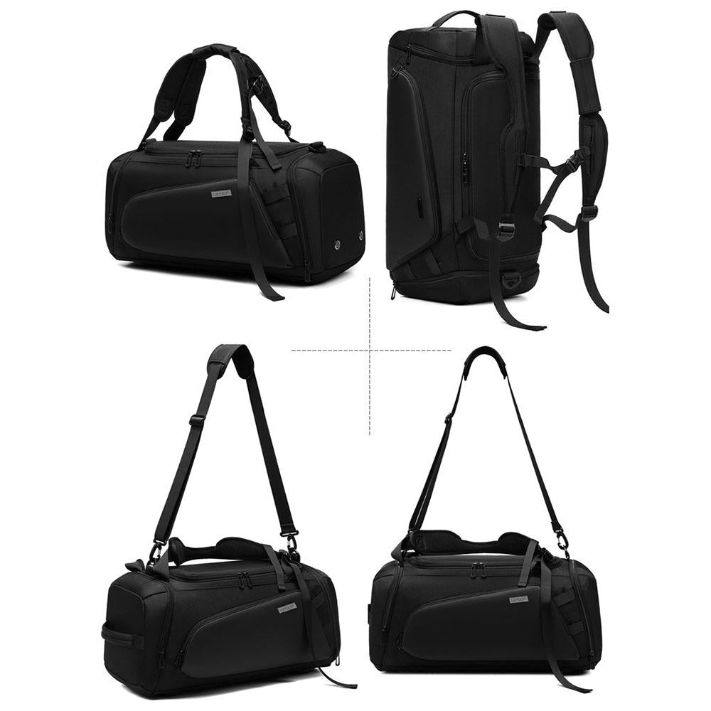 Separate Wet / Dry Large Gym Bag - Black 7