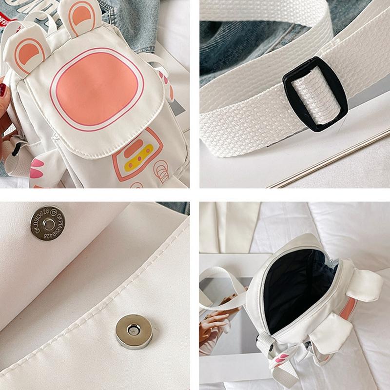 Lightweight Cartoon Crossbody Bag For Students - Purple 6