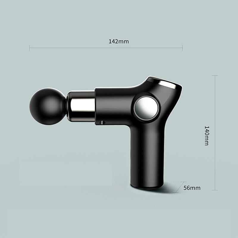 Compact Muscle Massage Gun For Relaxation - Silver Gray 4