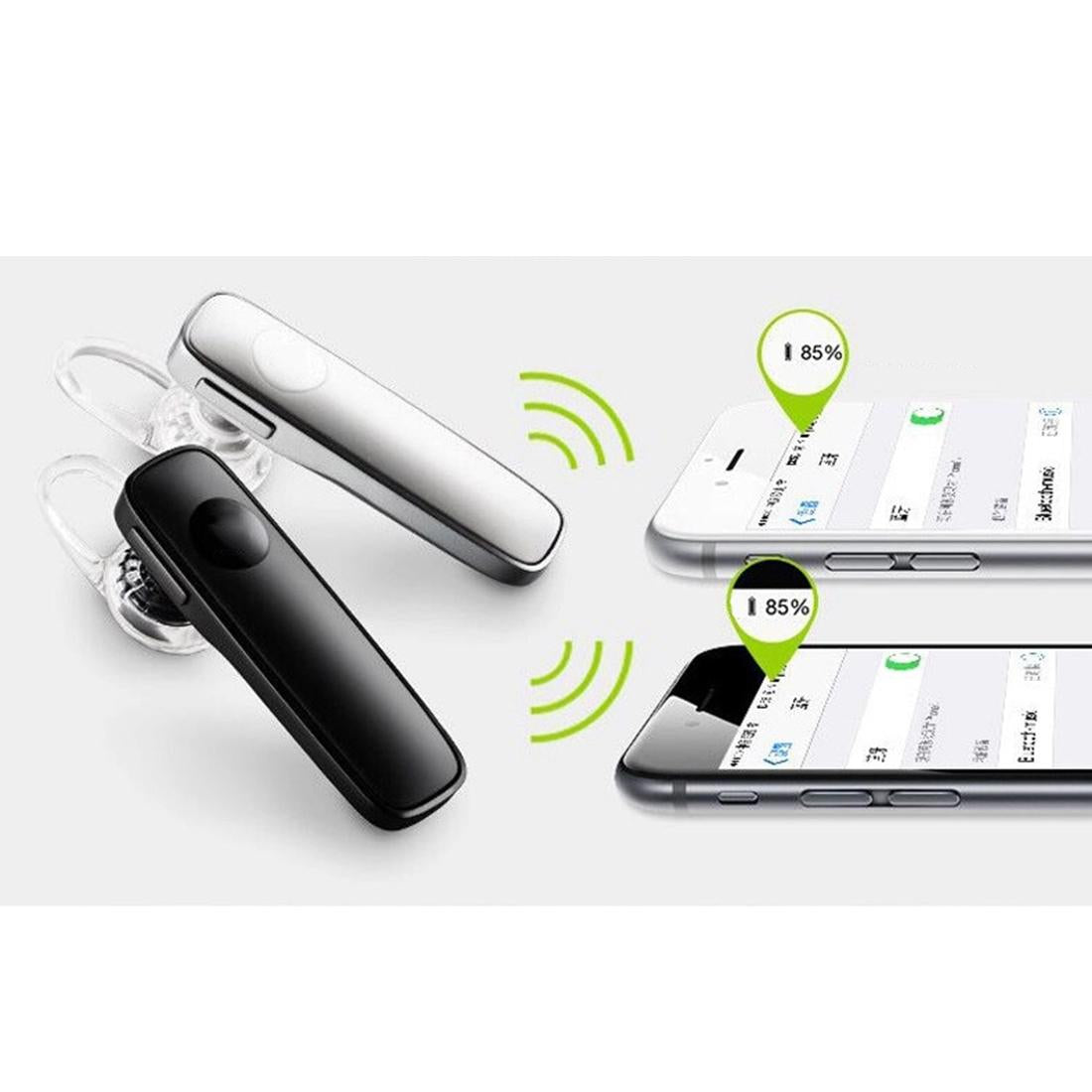 Wireless Bluetooth Earphone - M165 Car Ear Hanging Type - White 4