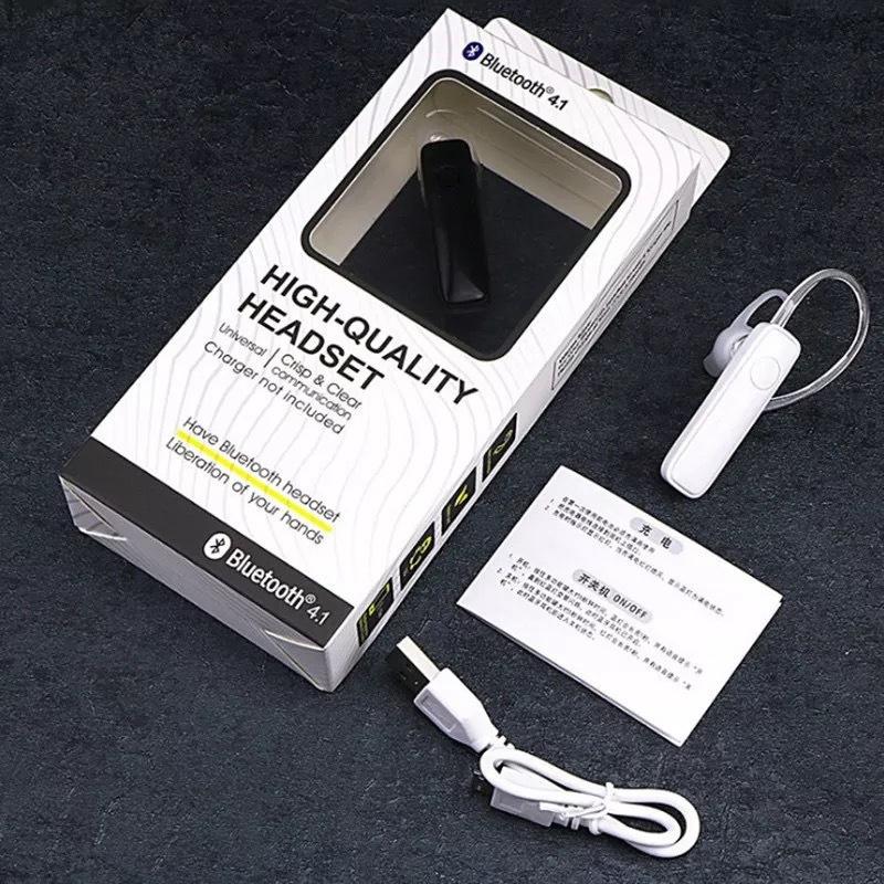 Wireless Bluetooth Earphone - M165 Car Ear Hanging Type - White 7