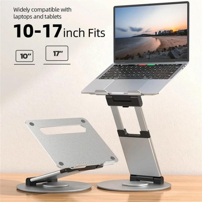 Adjustable 360 Degree Rotating Laptop Stand for 10-17 Inch Devices - Grey 3