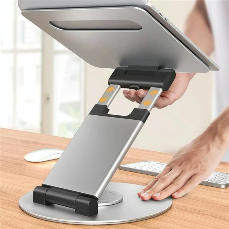 Adjustable 360 Degree Rotating Laptop Stand for 10-17 Inch Devices - Grey 8
