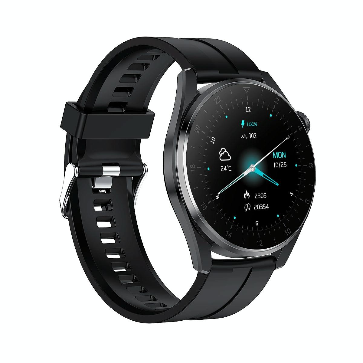 Waterproof Silicone Smartwatch With Colour Display - Silver 11