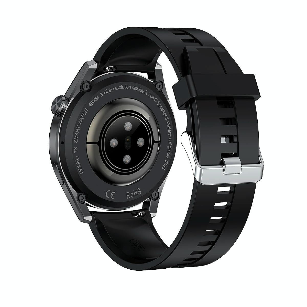 Waterproof Silicone Smartwatch With Colour Display - Silver 12