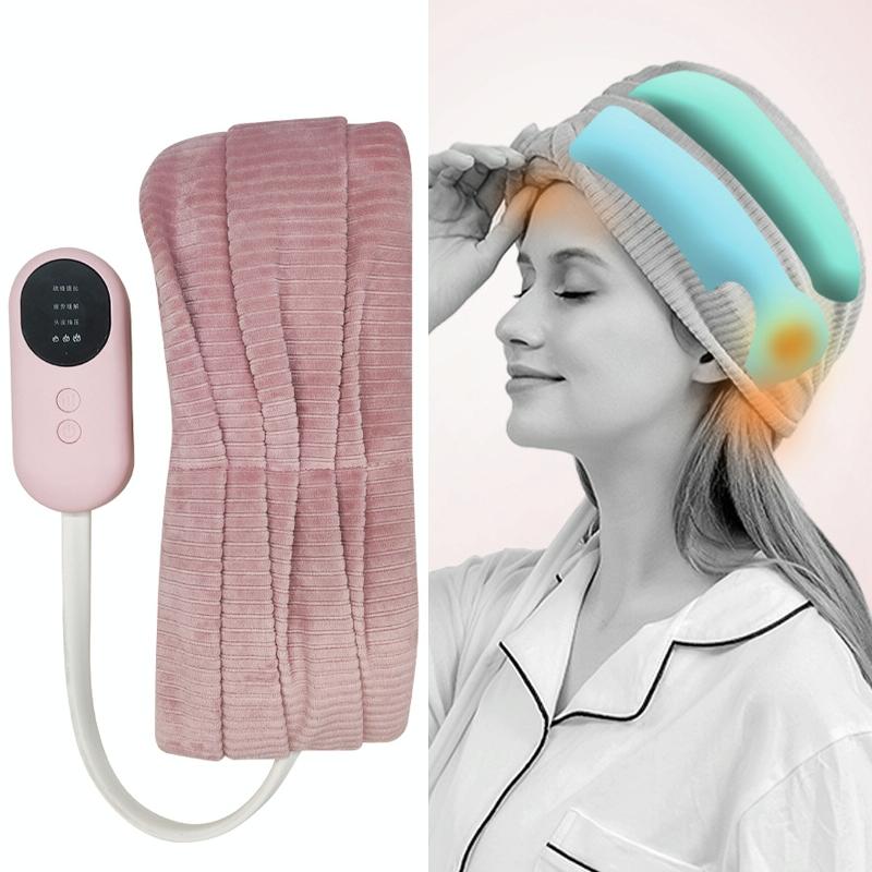 Air Wave Head Massager With Heating & Airbag Compression - Grey 9