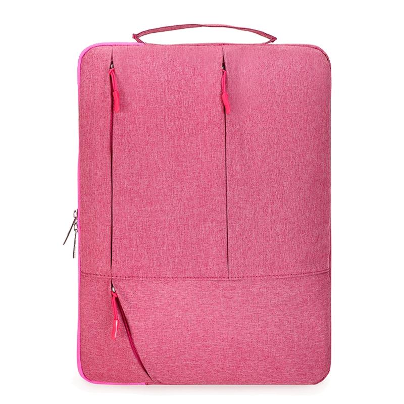 Portable Laptop Handbag - Fits 13-13.3 Inch - Casual Design - Pink 14