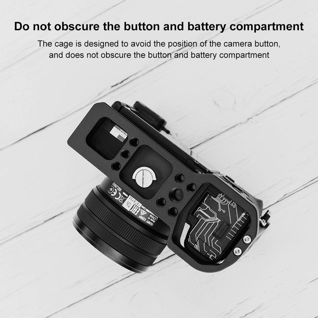 Video Camera Cage With Handle for Sony Alpha 7C 6
