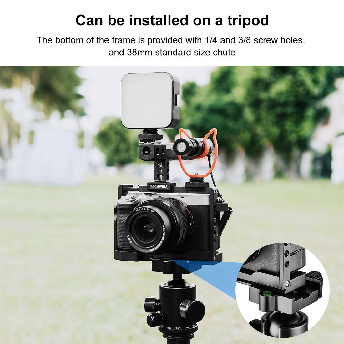 Video Camera Cage With Handle for Sony Alpha 7C 8