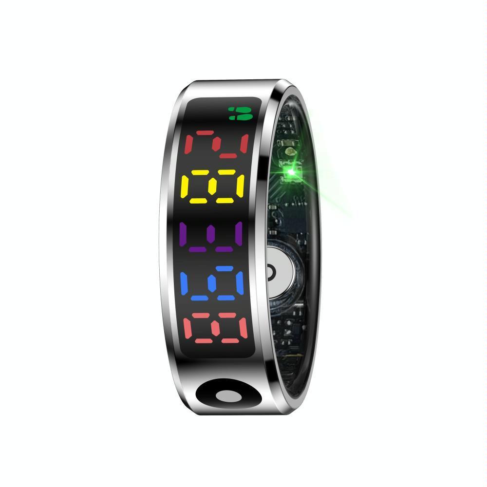 Smart Ring Heart Rate Blood Oxygen Sleep Sports Size 9 - Gold 3