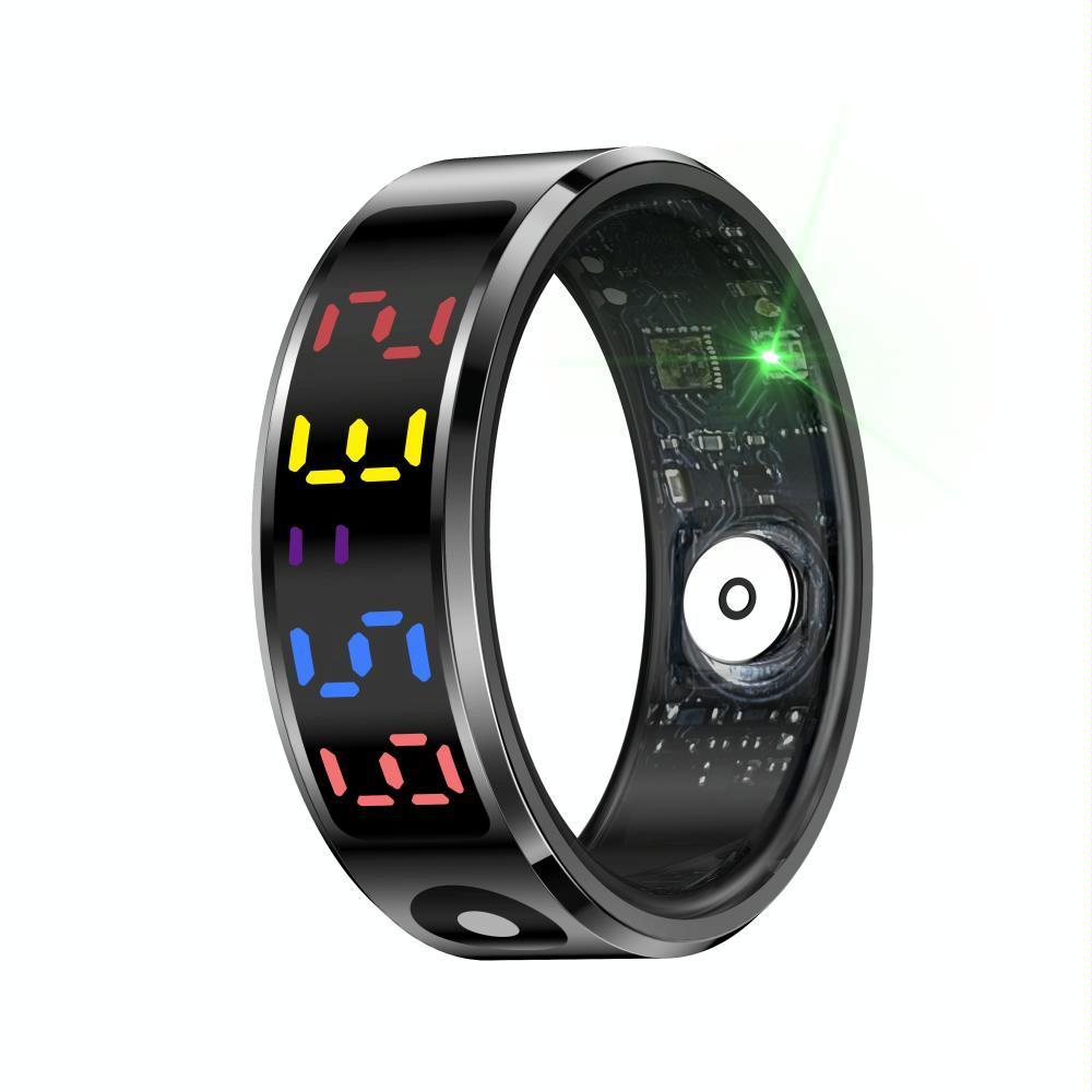 Smart Ring Heart Rate Blood Oxygen Sleep Sports Size 9 - Gold 11