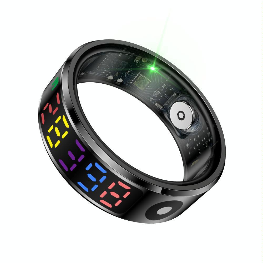 Smart Ring Heart Rate Blood Oxygen Sleep Sports Size 9 - Gold 13