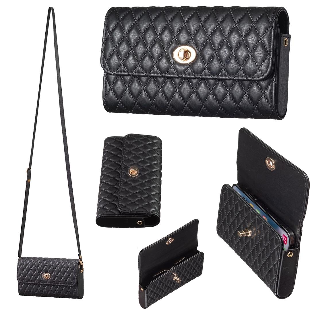 Horizontal Pu Crossbody Shoulder Bag - Dark Blue 14