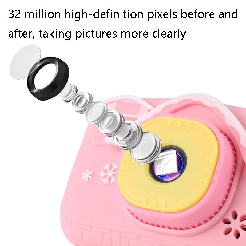 Mini Children Camera with 2.0 Hd Screen - V8 Digital Toy Camera - Blue 4