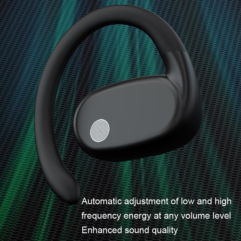 Wireless Single Ear Bluetooth Earphone - Hanging Ear Design - White 7