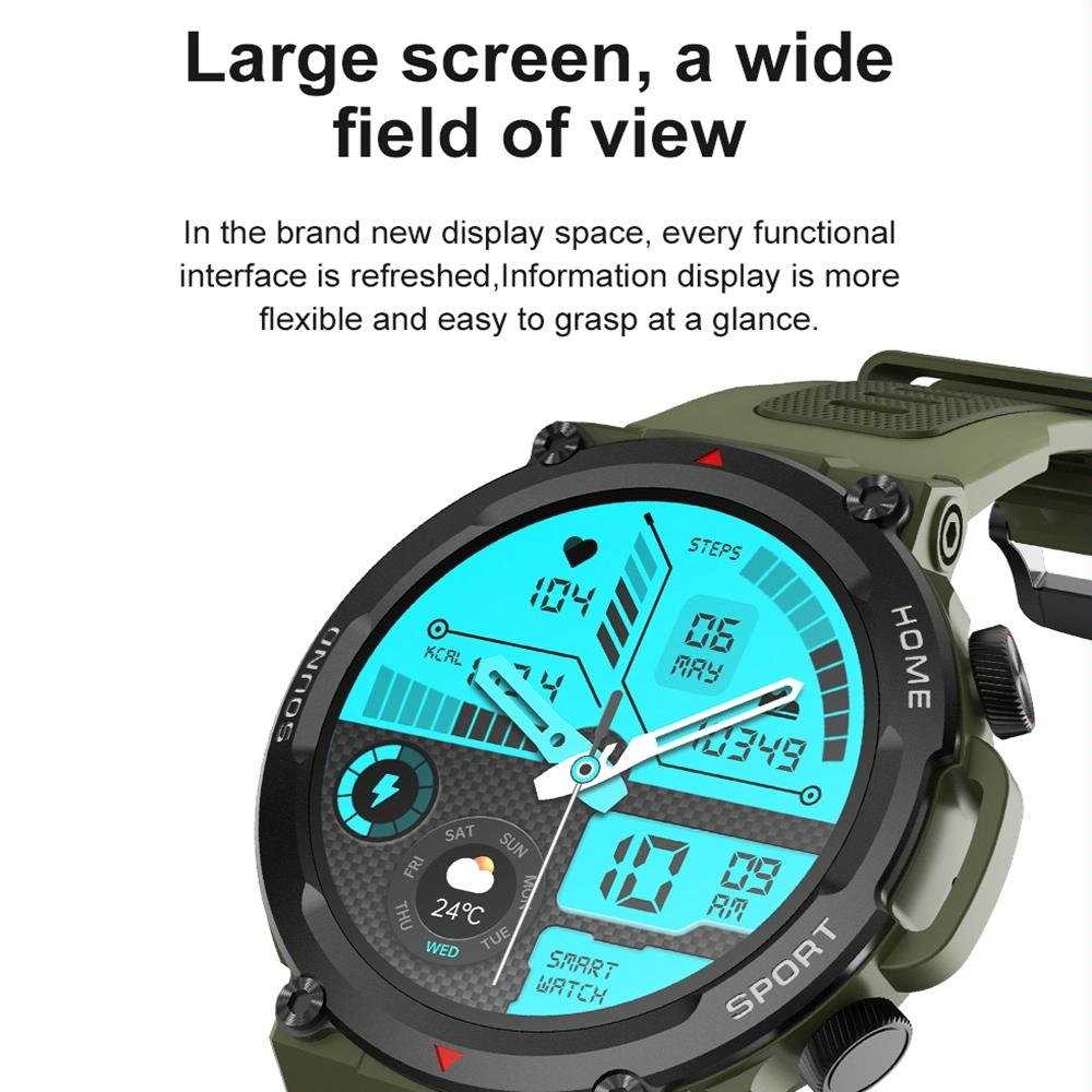 Waterproof Smart Watch With Heart Rate & Sleep Monitoring - Blue 9