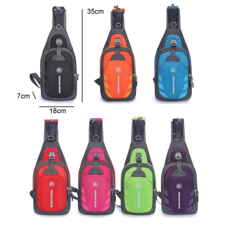 Blue Single Shoulder Mini Chest Bag For Outdoor Sports 3