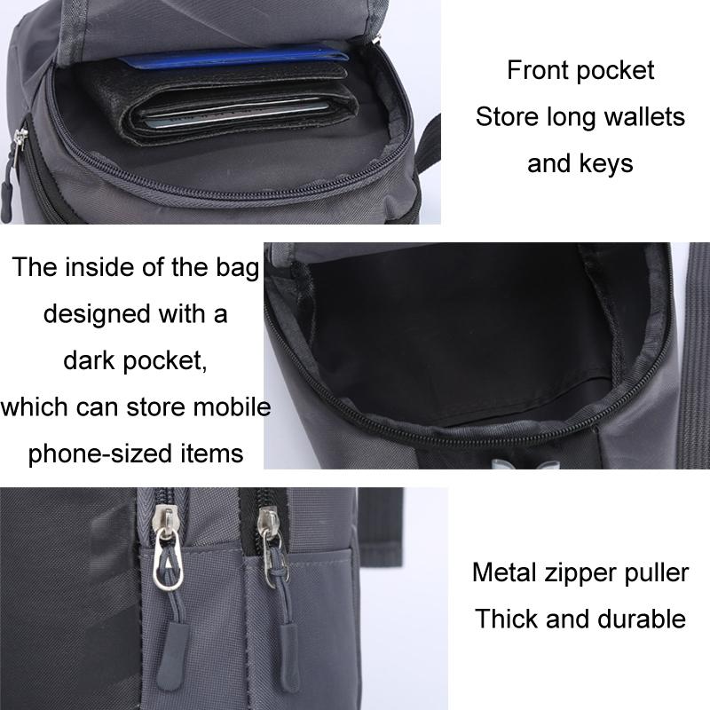 Blue Single Shoulder Mini Chest Bag For Outdoor Sports 5