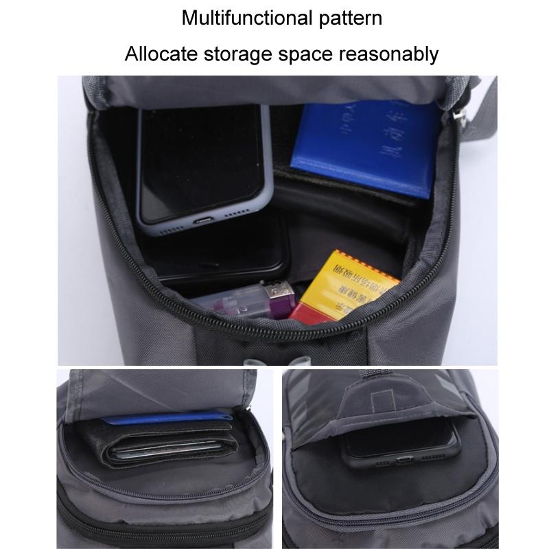 Blue Single Shoulder Mini Chest Bag For Outdoor Sports 7