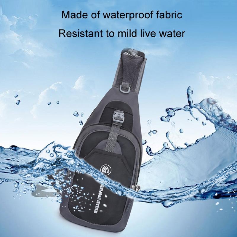 Blue Single Shoulder Mini Chest Bag For Outdoor Sports 8