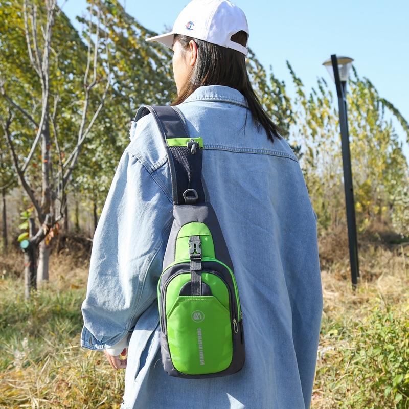 Blue Single Shoulder Mini Chest Bag For Outdoor Sports 10