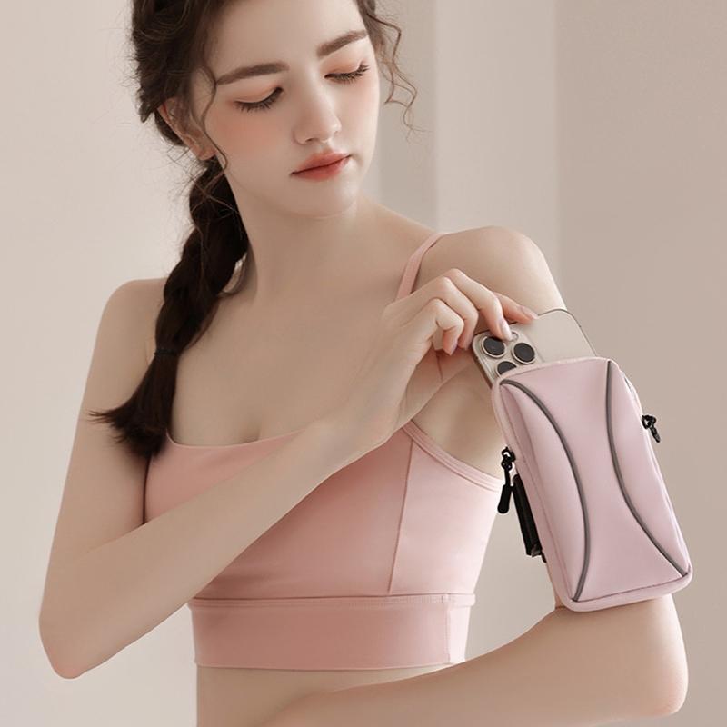 Waterproof Running Arm Bag For Mobile Phones Pouch For Outdoor Activities - Grey 11