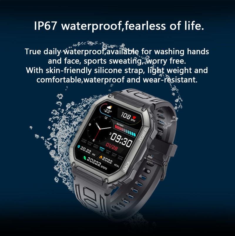 1.8 Inch Heart Rate Blood Pressure Monitoring Smart Calling Watch - Green 8