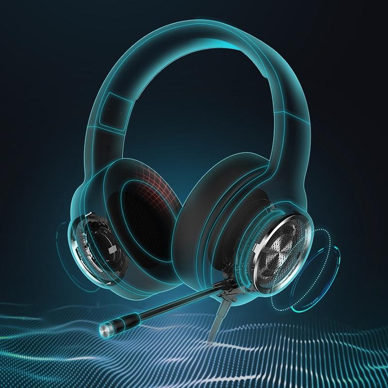 7.1 Gaming Headset For Desktop Listening 2.5M Cable Black / Red 5