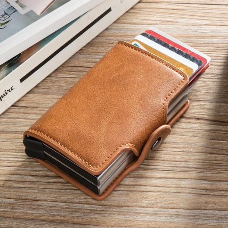 Automatic Pop Up Rfid Metal Card Holder - Blue 6