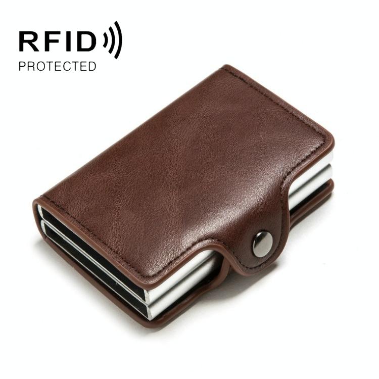 Automatic Pop Up Rfid Metal Card Holder - Blue 14