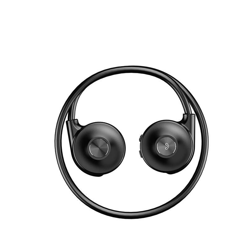 Bone Conduction Bluetooth Earphones with Stereo Vibration Speaker - Pink 13