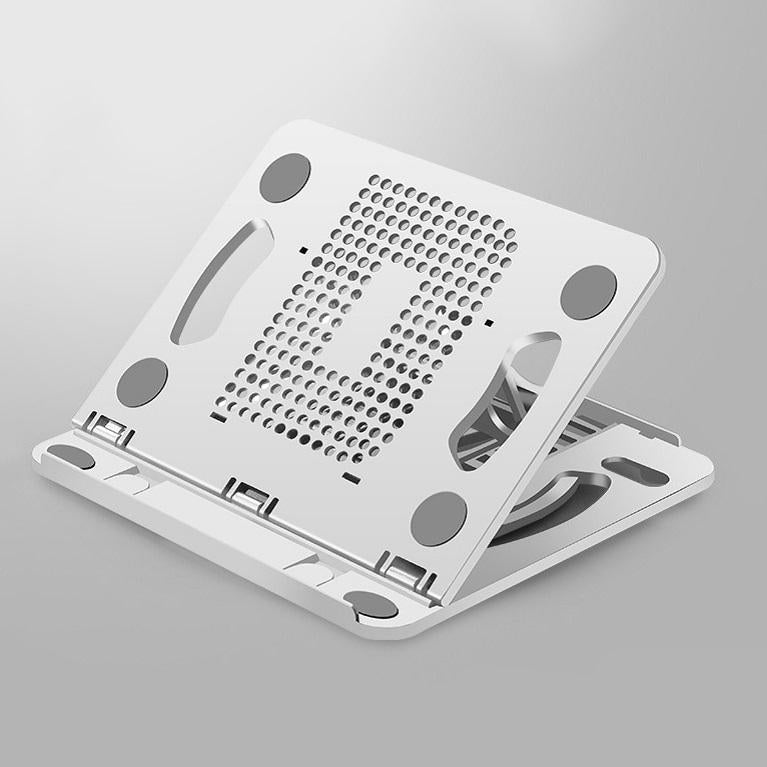 Adjustable Laptop Cooling Stand - Foldable Design - White 10