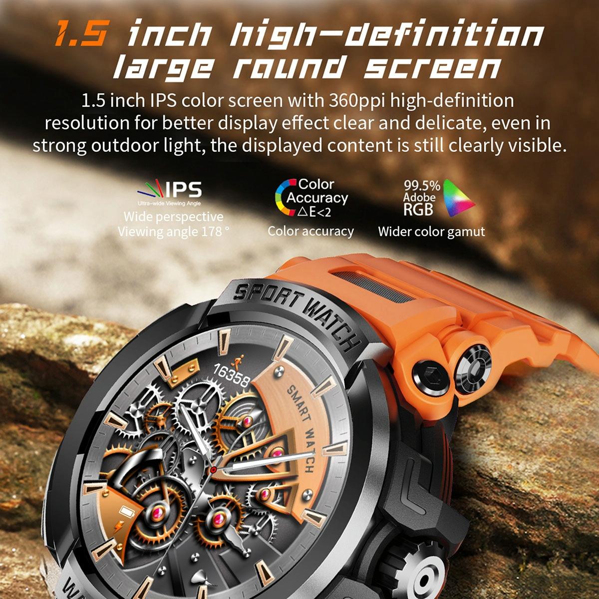 1.5 Inch Colour Screen Bluetooth Smart Watch Health & Sports Monitoring - Green 6