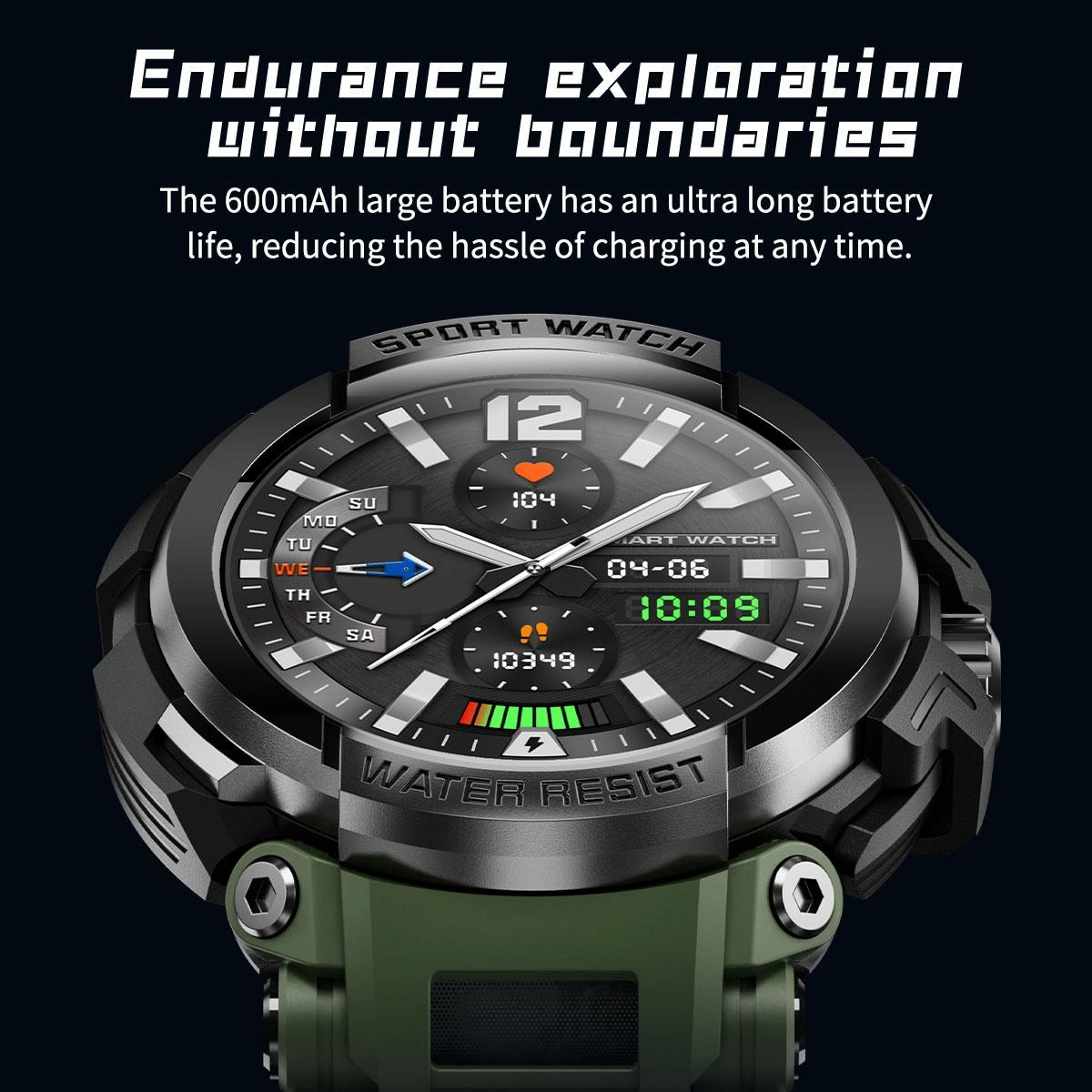 1.5 Inch Colour Screen Bluetooth Smart Watch Health & Sports Monitoring - Green 7