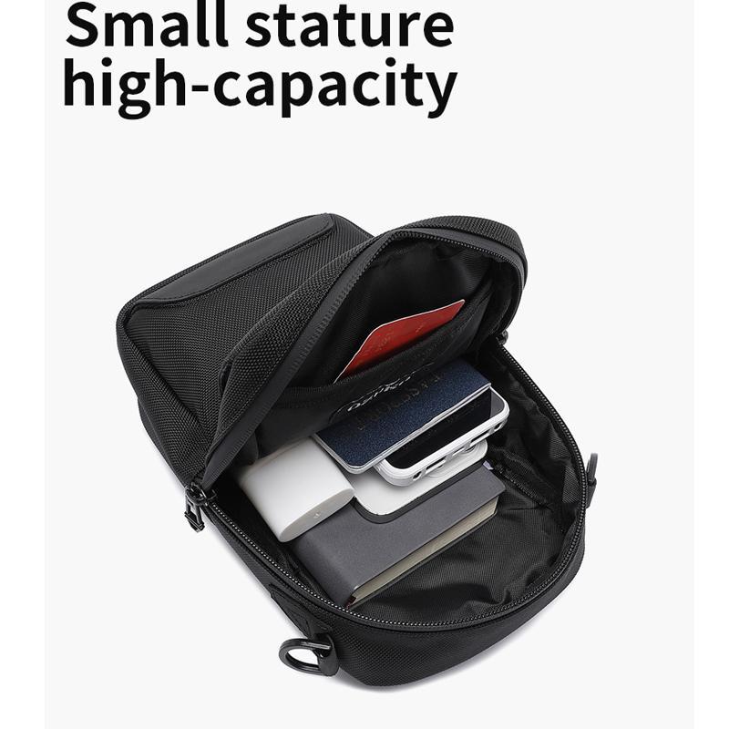 Waterproof Men Shoulder Bag Multifunctional & Durable - Grey 5