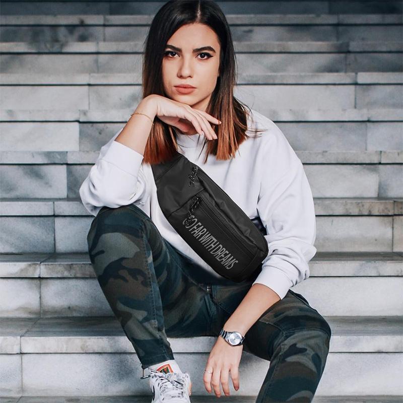 Multi Function Outdoor Waist Crossbody Chest Bag For Mobile Phones - Dark Blue 10