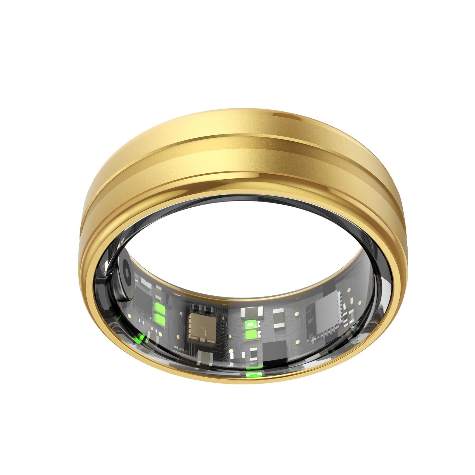 Smart Ring With Heart Rate Blood Oxygen & Sleep Monitoring - Size 10 - Gold 4