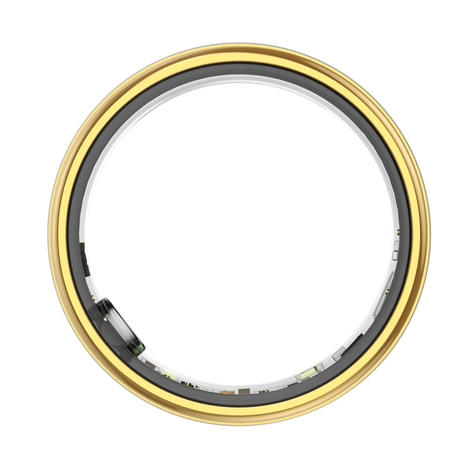 Smart Ring With Heart Rate Blood Oxygen & Sleep Monitoring - Size 10 - Gold 6